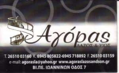 ΑΓΟΡΑΣ ΑΛΕΞΑΝΔΡΟΣ – ΞΥΛΟΥΡΓΙΚΕΣ ΕΡΓΑΣΙΕΣ – ΙΩΑΝΝΙΝΑ