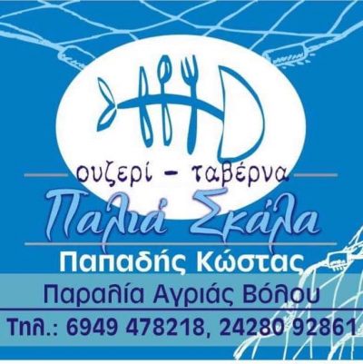 ΠΑΠΑΔΗΣ ΚΩΝΣΤΑΝΤΙΝΟΣ – ΠΑΛΙΑ ΣΚΑΛΑ ΤΣΙΠΟΥΡΑΔΙΚΟ ΟΥΖΕΡΙ ΘΑΛΑΣΣΙΝΑ – ΠΑΡΑΛΙΑ ΑΓΡΙΑ ΒΟΛΟΣ ΜΑΓΝΗΣΙΑΣ
